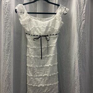 Elegant White Lace Dress